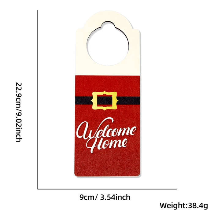 Christmas Door Handle Pendants Holiday Party Door Decoration(Belt)