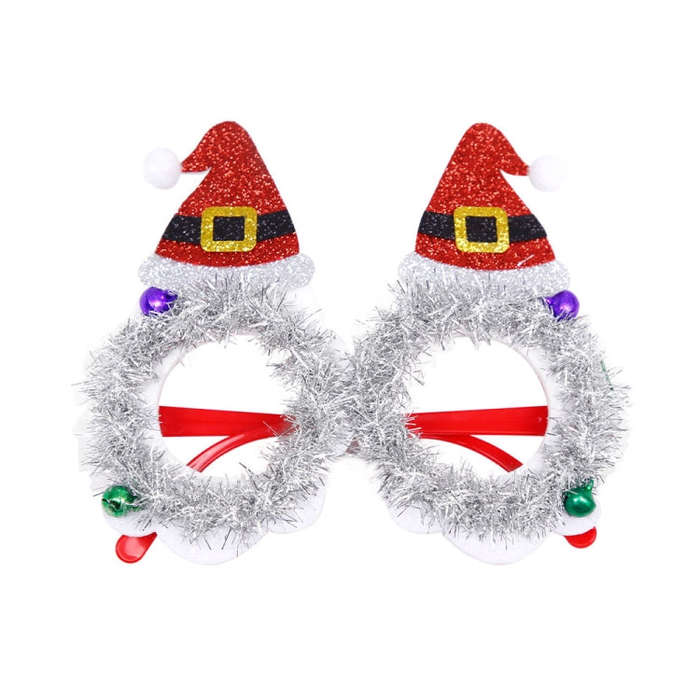 Christmas Decoration Glasses Masquerade Dress-up Glasses(Christmas Hat)