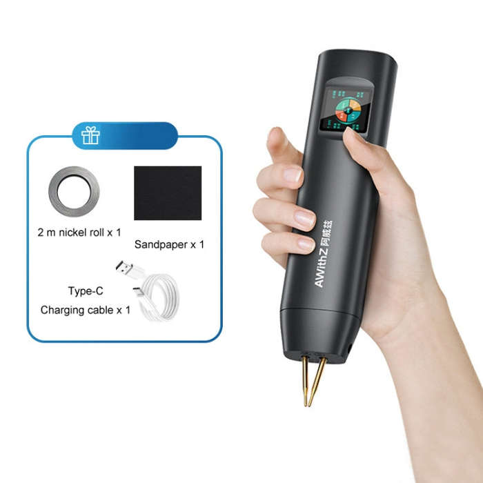AwithZ Color Screen Portable Handheld Lithium Battery Nickel Sheet Spot Welding Machine(H2)