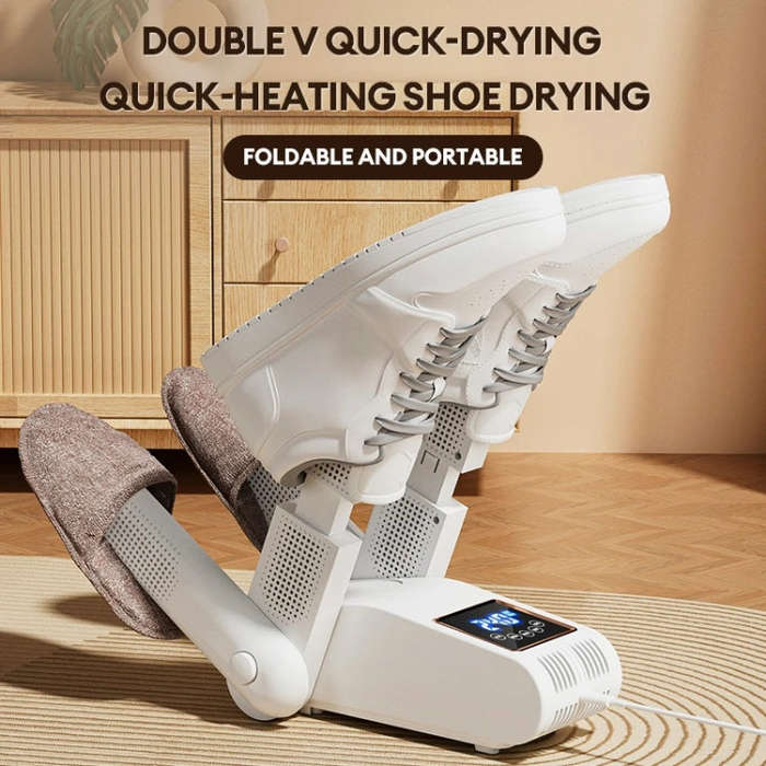 UV Antibacterial LED Touch Intelligent Constant Temperature Shoe Dryer, Spec: US Plug(Green)