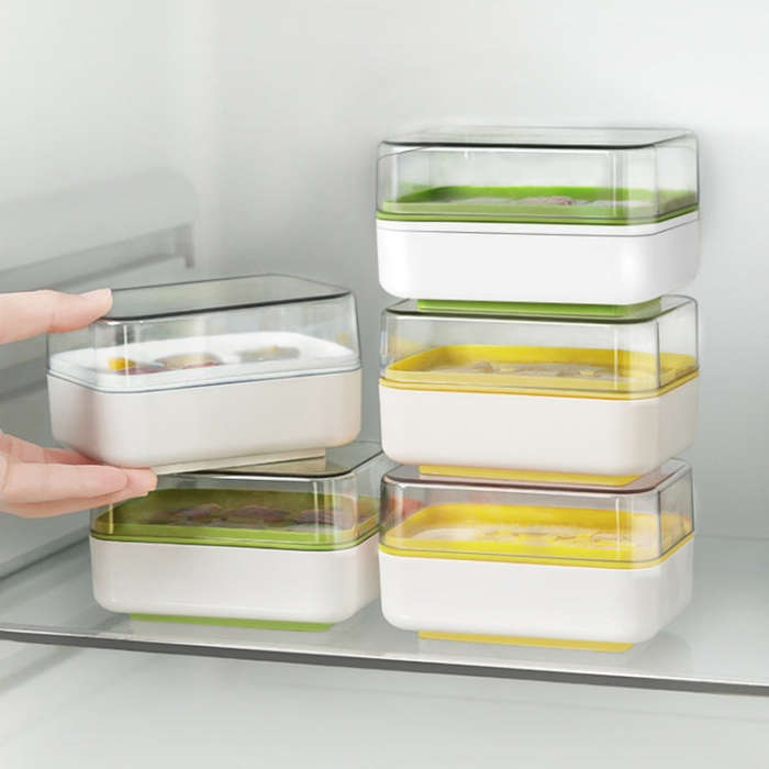 Mini Press Type Ice Cube Mold Food Silicone 6 Cubes Easy to Release Household Ice Lolly Making Bo...
