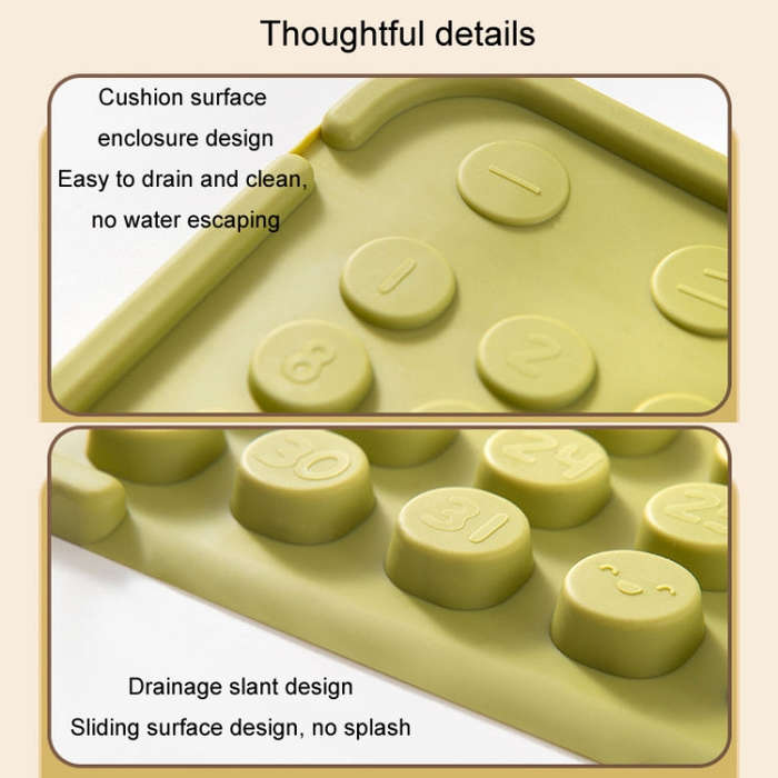 Faucet Silicone Drainage Mat Multi-functional Household Sink Countertop Anti-slip Anti-splash Sto...