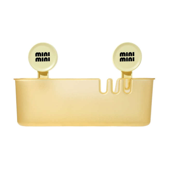 Suction Cup Organizer Home Bathroom Hanging Basket Shelf Wall-mounted Kitchen No-Punch Storage Ra...