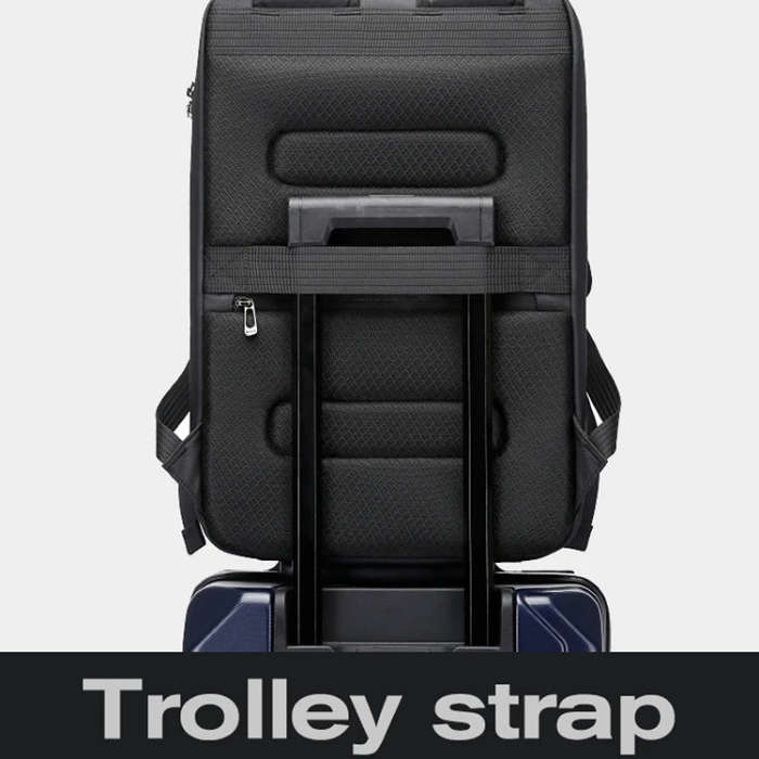 BANGE BG-3005 Hard Shell Men Backpack Laptop Personalised Shoulder Bag(Silver)