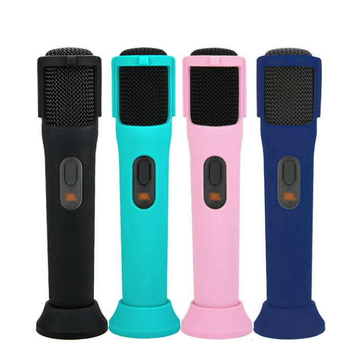 For JBL PartyBox Wireless Mic Silicone Protective Cover Microphone Case(Green)