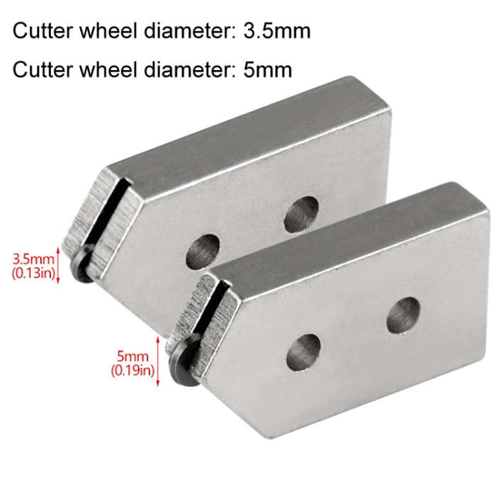 Glass Cutting Tool Glass Cutter Head Adjustable Wine Bottle Cutter, Spec: 6mm 1-hole 3.5mm Blade ...