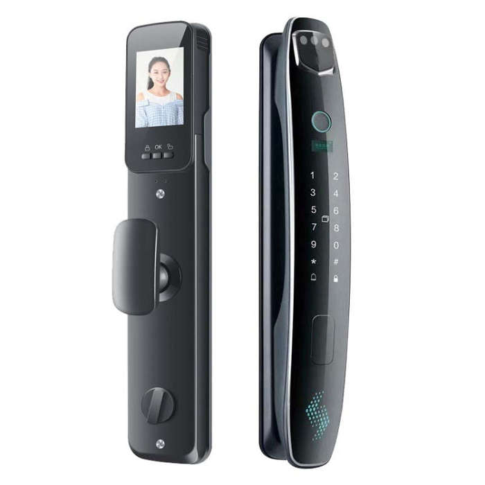 CS7 Home 3D Face Recognition Monitor Fingerprint Automatic Combination Lock(Face Palm Vein Model)