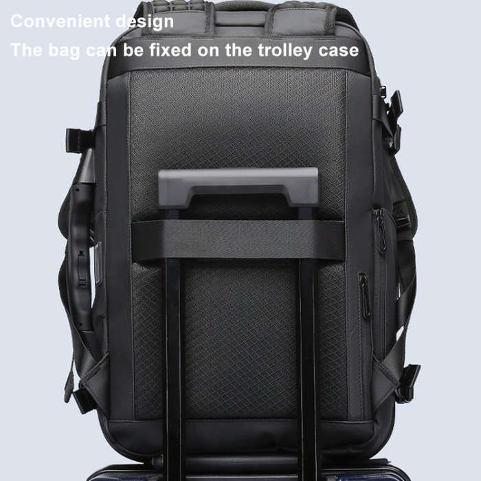 BANGE BG-1909-8 Vacuum Compression Backpack Casual Computer Bag Large Capacity Weighable Business...