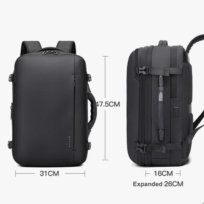 BANGE BG-1909-8 Vacuum Compression Backpack Casual Computer Bag Large Capacity Weighable Business...