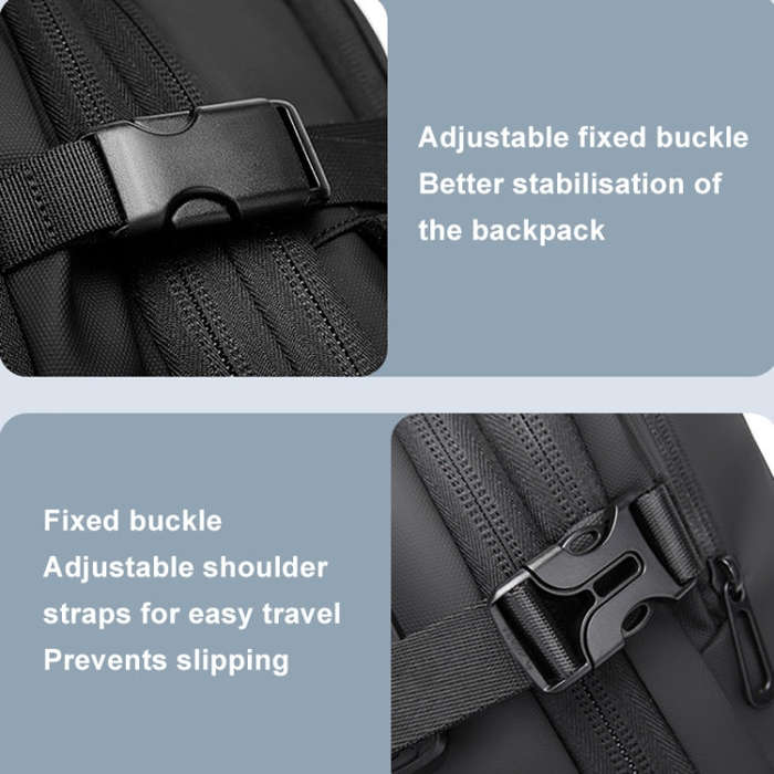 BANGE BG-1909-8 Vacuum Compression Backpack Casual Computer Bag Large Capacity Weighable Business...