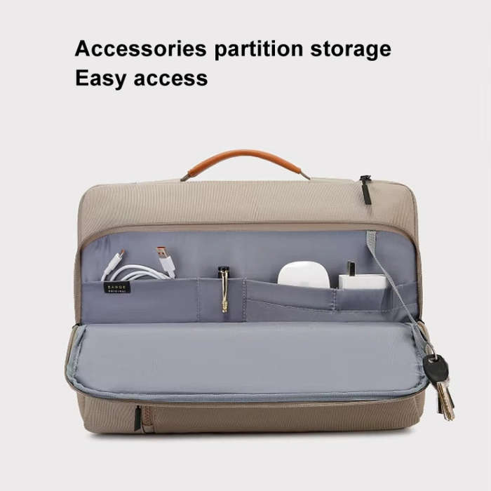 BANGE BG-6802 Laptop Bag Notebook Protective Case, Color: Khaki Large
