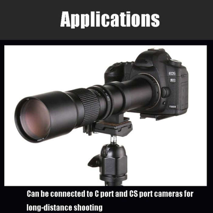For Nikon DSLR F Port Lightdow 500mm F8-F32 SLR Photography Moonwatch Birdwatch Manual Telephoto ...
