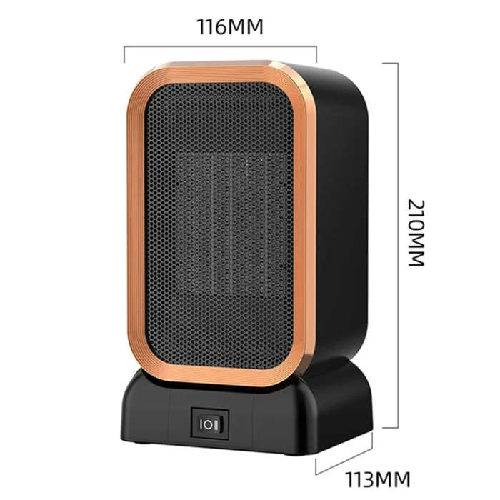 1000W High-power Household Heater Small Desktop Ceramic PTC Heating Heater, Spec: US Plug(White)