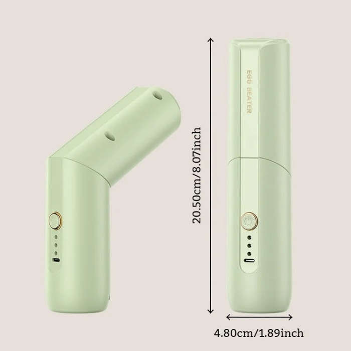 Rotary Folding Double-head Electric Home Egg Beater Fully Automatic Wireless Baking Mixer(Green)