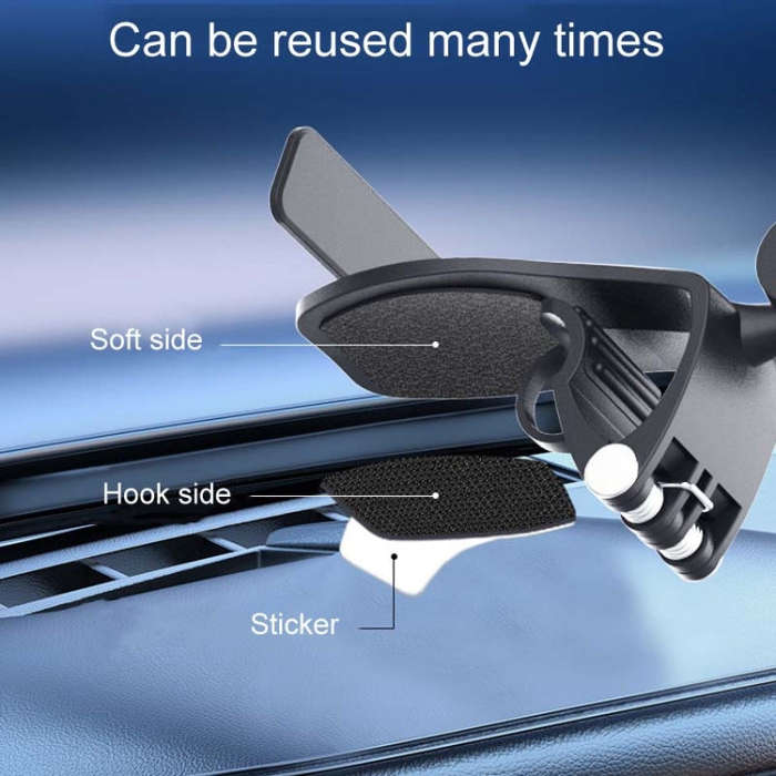 Car Dashboard Multifunctional Rotating And Folding Cell Phone Navigation Holder(Black)