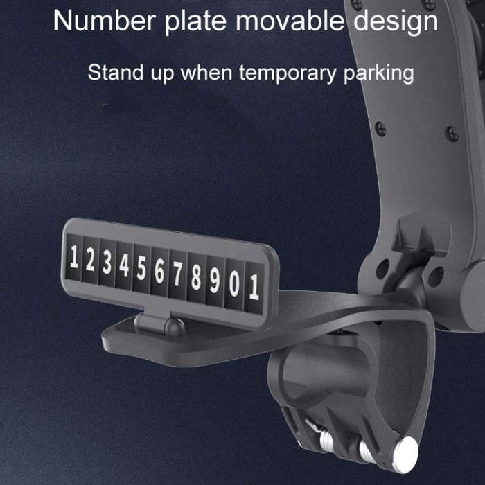 Car Dashboard Multifunctional Rotating And Folding Cell Phone Navigation Holder(Black)