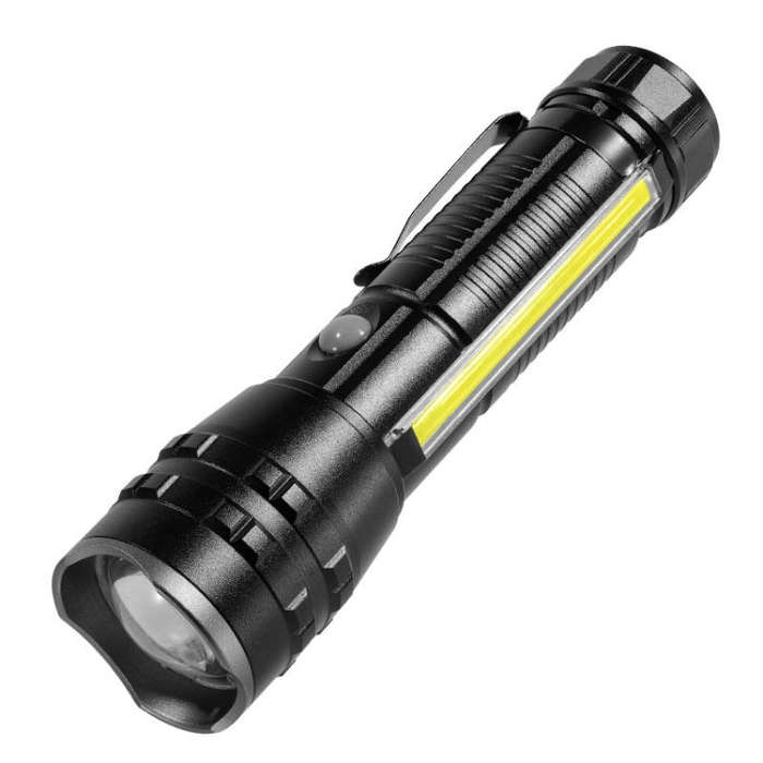 E-SMARTER P27 Pen Clip Strong Light Flashlight Laser Wick High Bright Side Light Outdoor Emergenc...