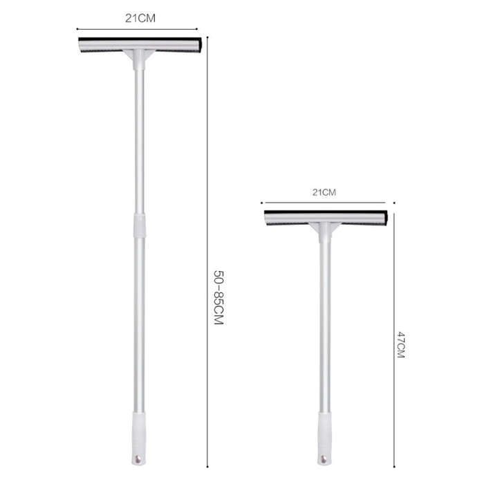 2-In-1 Household Double-Sided Glass Wiper Car Washing Cleaning Tool, Spec: Straight White