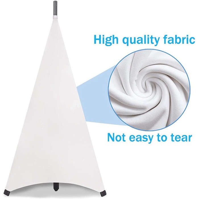 Stage Light-blocking Adjustable Speaker Stand Cover, Specifications: Two-sided(White)