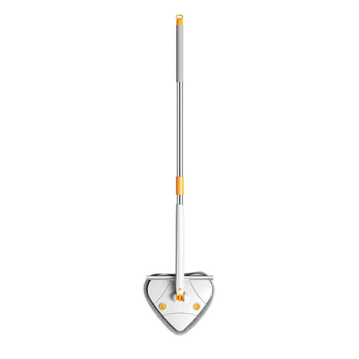 C-43 1.3m Scraper Bar Self-Twisting Water Telescopic Triangle Mop Household Cleaning Tools(White)
