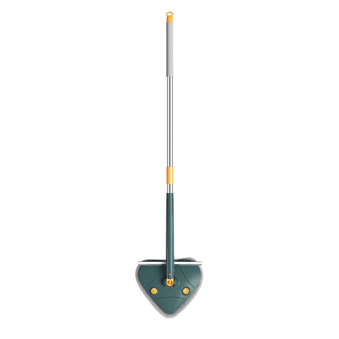 C-43 1.3m Scraper Bar Self-Twisting Water Telescopic Triangle Mop Household Cleaning Tools(Green)