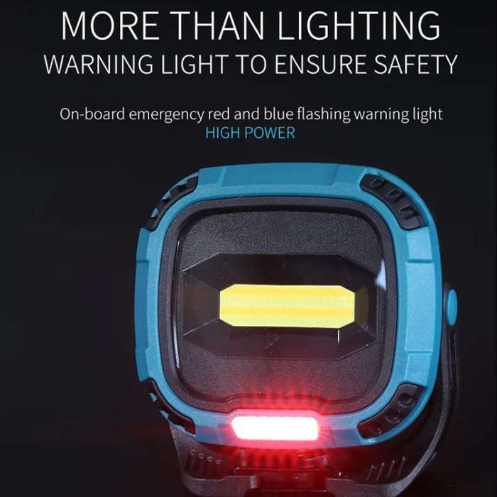E-SMARTER W895-1 COB Portable Rechargeable Floodlight Work Light, Battery Not Included(Yellow)