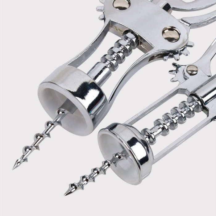 Wine Corkscrew Beer Opener Multifunctional Wine Opening Tool, Style: 447-Silver