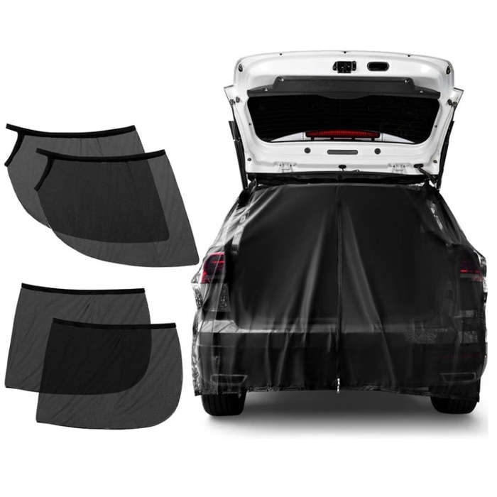 Car Rear Trunk Ventilation Shade Anti-mosquito Screen Cover, Size: S(Set)
