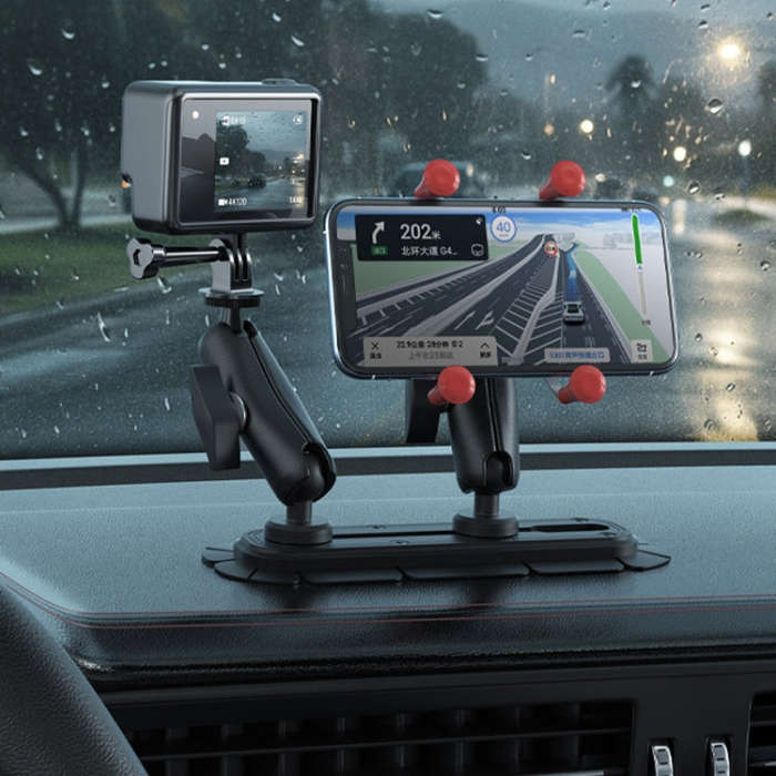 SUV Car Modified Central Control Bracket Base Slider, Specifications: Screw Rail Base