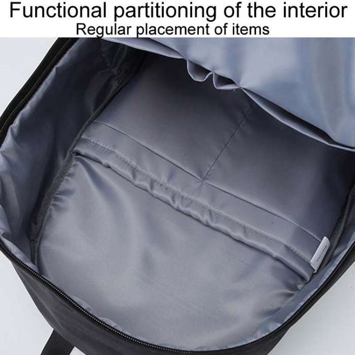 SKV SKV009 Outdoor Casual Double Shoulder Bag Large Capacity Laptop Backpack(White)
