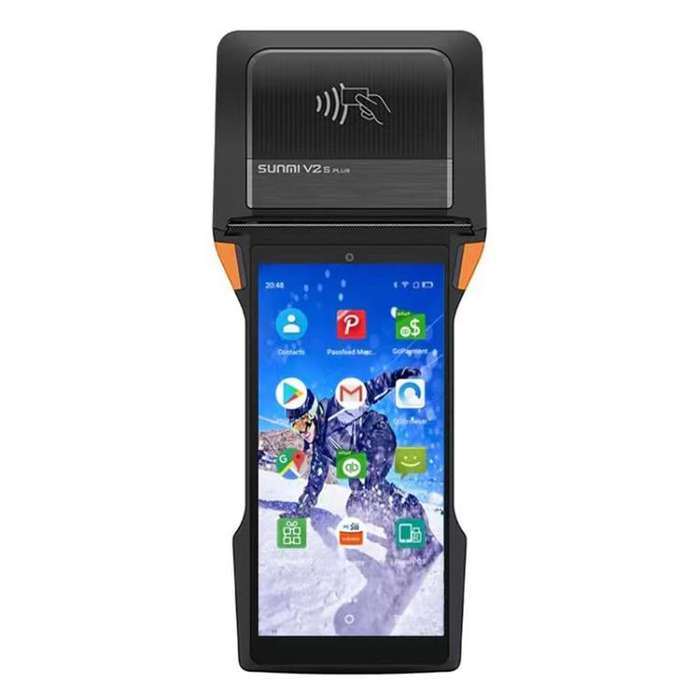 SUNMI V2s PLUS Handheld Cash Register With 80mm Printer Intelligent Mobile Terminal, Spec: 2+16G ...
