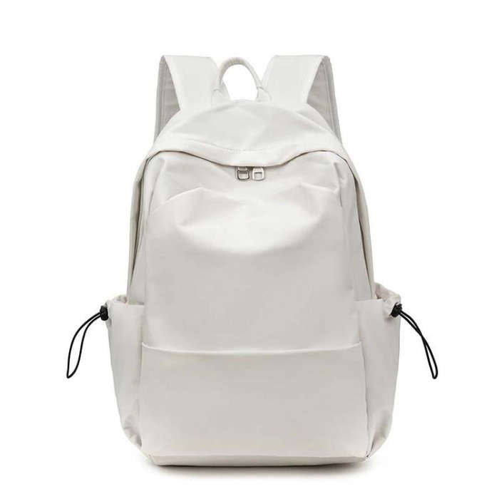 SKV B1530 Large Capacity Student School Bag Casual Double Shoulder Laptop Backpack(White)