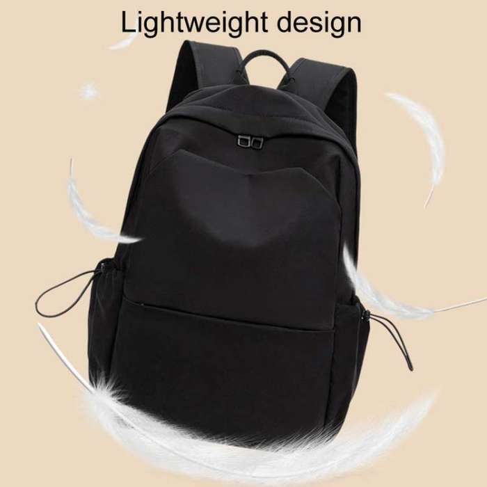 SKV B1530 Large Capacity Student School Bag Casual Double Shoulder Laptop Backpack(White)