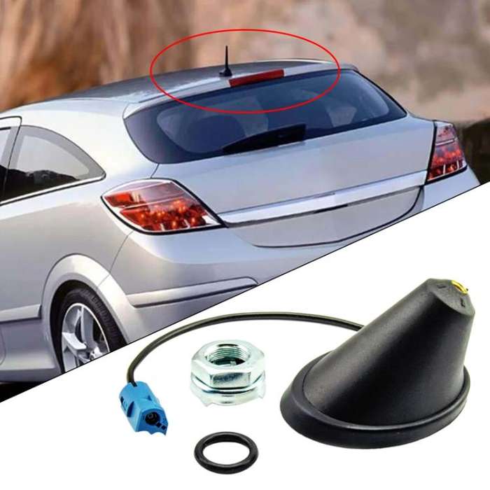 For Opel Car Modification Short Antenna Base Accessories(Black)