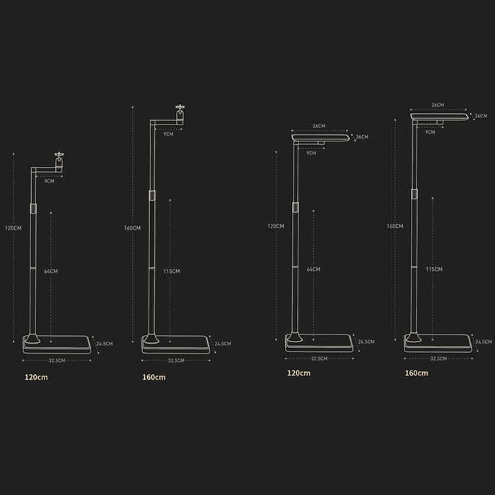 Xiaotian Household Floor-standing Hidden Projector Telescopic Bracket, Spec: 1.2m Bend Model