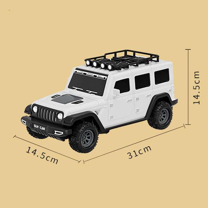 Folding Catapult Car Transformable Track Car Children Simulated Container Storage Car(White)