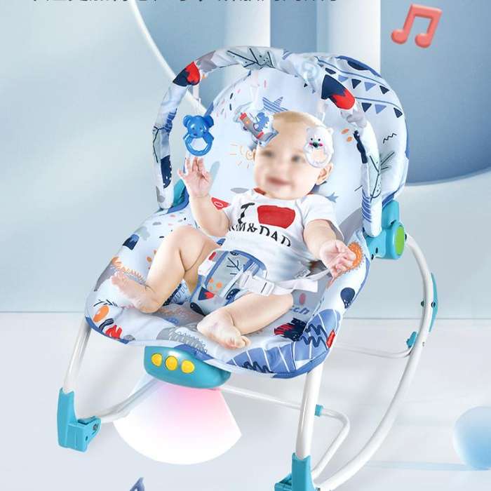 Multifunctional Music and Light Baby Recliner Baby Cartoon Rocking Chair Toy, Spec: 119-23B