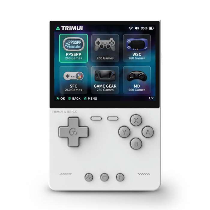 TRIMUI BRICK Open Source Pocket Console Portable Wireless Bluetooth HD Retro Arcade, Size: 64G(Wh...