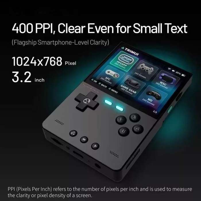 TRIMUI BRICK Open Source Pocket Console Portable Wireless Bluetooth HD Retro Arcade, Size: 128G(B...
