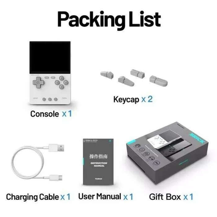 TRIMUI BRICK Open Source Pocket Console Portable Wireless Bluetooth HD Retro Arcade, Size: 256G(B...