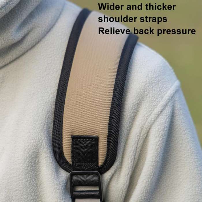 Cwatcun D171 Small Large Capacity DSLR Camera Storage Bag Casual Double Shoulder Load Reducing Br...