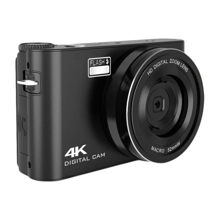 4K HD Touch Screen Digital Micro SLR Camera MP3 DSLR Camcorder 64MP Anti-Shake Vlogging Video Cam...