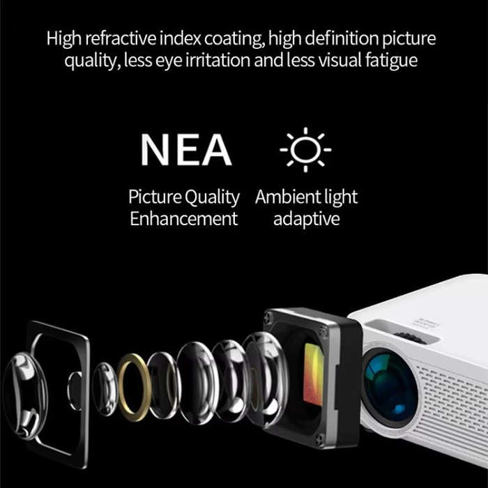 Z01 1080P 5G Bluetooth Projector Android 9.0 System Supports Mirroring Screen AU Plug
