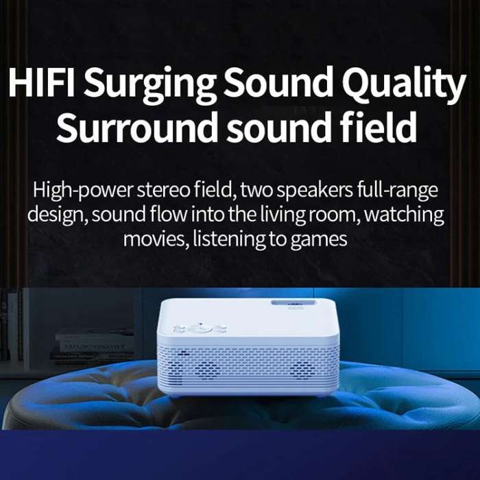 Z01 1080P 5G Bluetooth Projector Android 9.0 System Supports Mirroring Screen AU Plug
