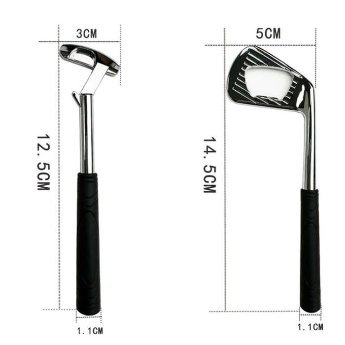 Golf Putter Shape Bottle Opener Zinc Alloy Beer Wine Can Opener, Spec: Gold A Type