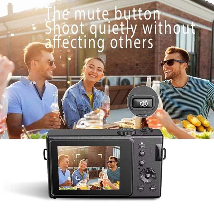 AMKOV CD-R1 24MP HD Pixel Shooting Student Camera 1080P Video Recording CCD Photo Video HD Camera...