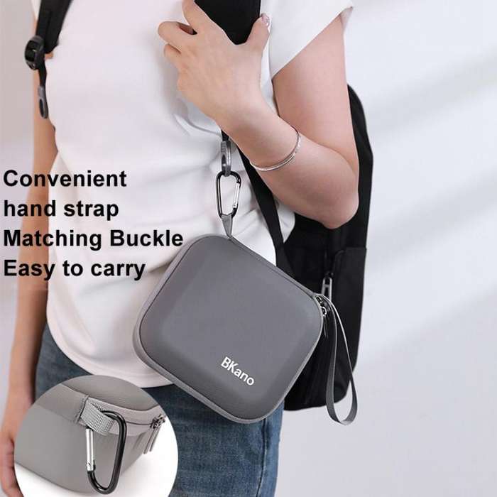 For DJI Neo BKANO Portable PU Handheld Storage Bag(Gray)