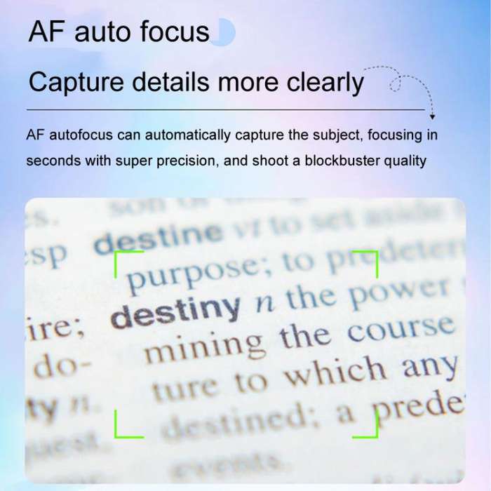 4K HD 3.0-Inch IPS Screen Autofocus HD Digital Camera Student DV Camera SLR(White)