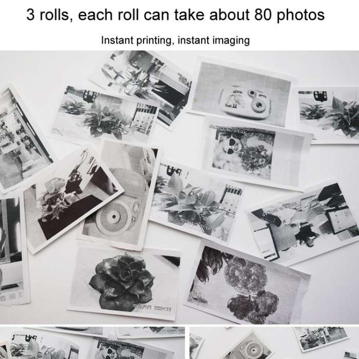 3pcs /Box Children Printing Camera Photo Paper Photo Thermal Paper Photographs Camera Film(White)