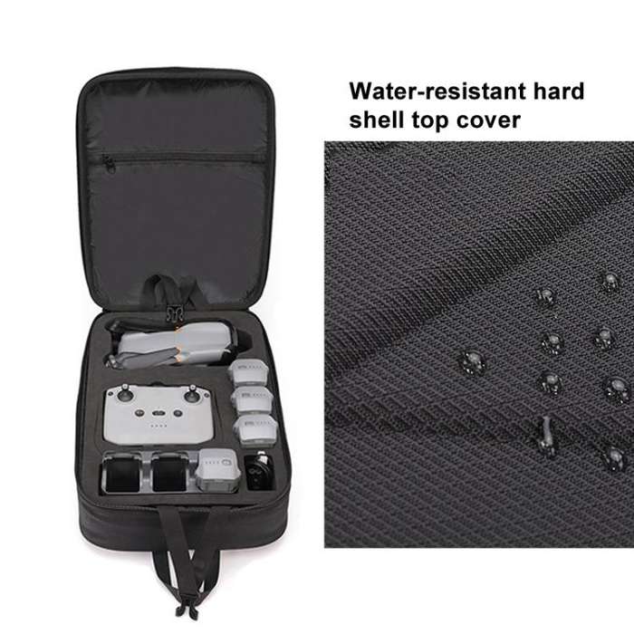 For DJI Air 3 / 3S BKANO AS3-013 Portable Shoulder Bag Hard-shell Storage Backpack(Black)